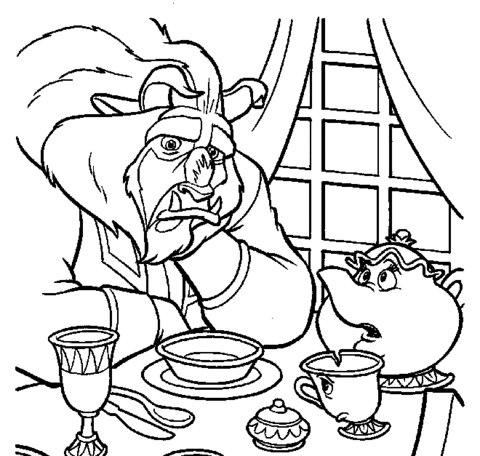 The Beast  Coloring Page